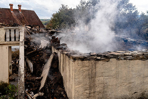 Professional Fire Damage Removal technician working in Riegelsville, PA